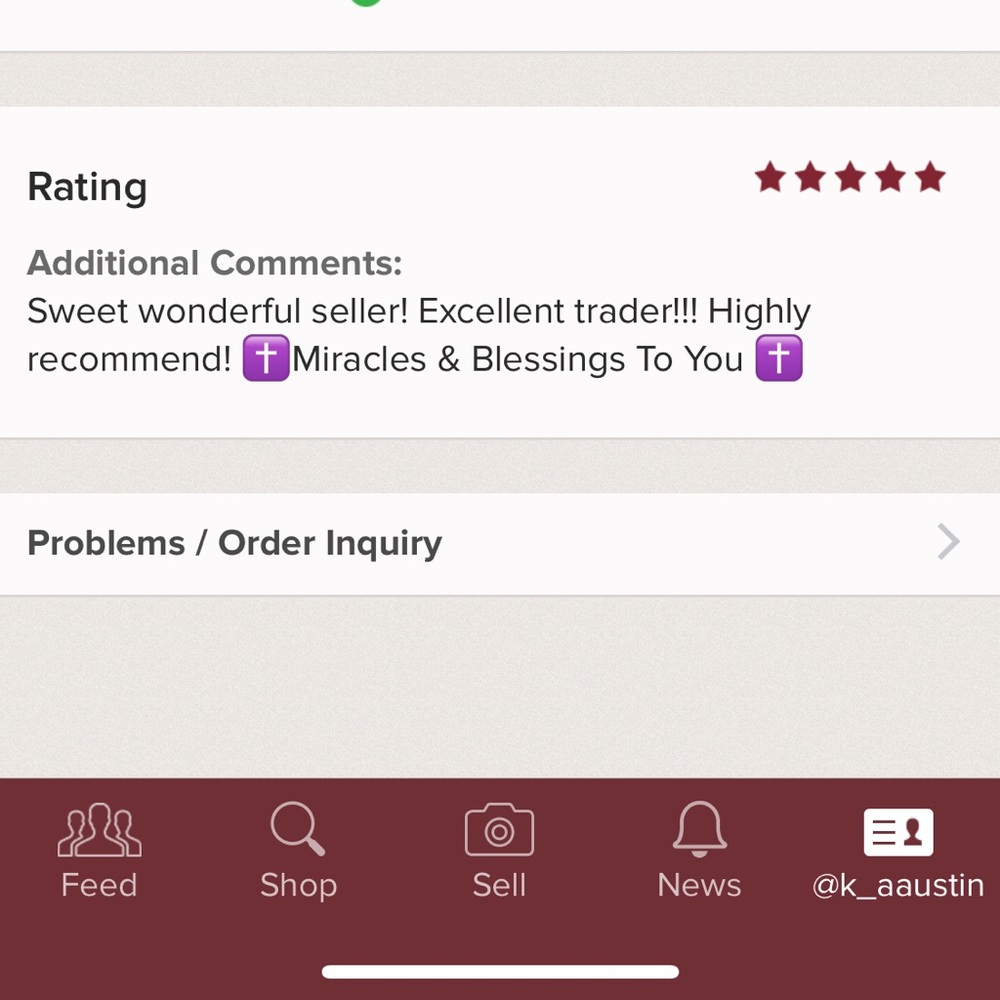 Trading feedback:))
